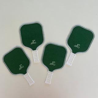 Set of 4 Linen Short Court Cocktail Napkins

