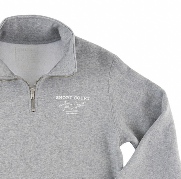 Grey Quarter Zip – Short Court