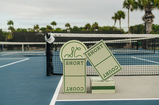 Beautiful pickleball paddles, eco friendly and reusable water bottles. Perfect courtside towel. Shop Short Court for all your Pickleball essentials and give a gift box as the perfect started kit. Collection 1
